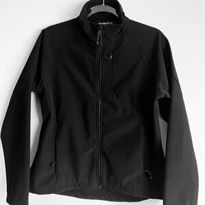 Black Diamond Women's Soft Shell Fleece Lined Black Outdoor Jacket Size M 284660